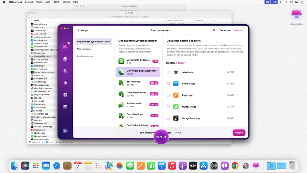 CleanMyMac kan rommel op je Mac opruimen