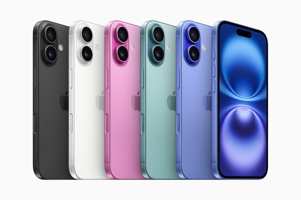 De verschillende kleuren van de iPhone 16