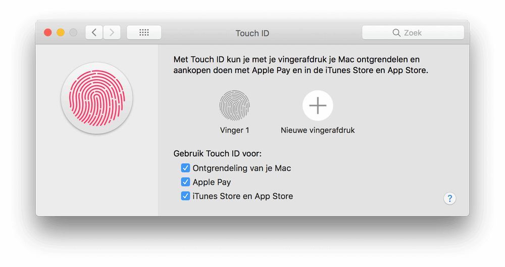 Heb je een Mac met Touch ID? Vingerafdrukken kunnen geconfigureerd per gebruiker!